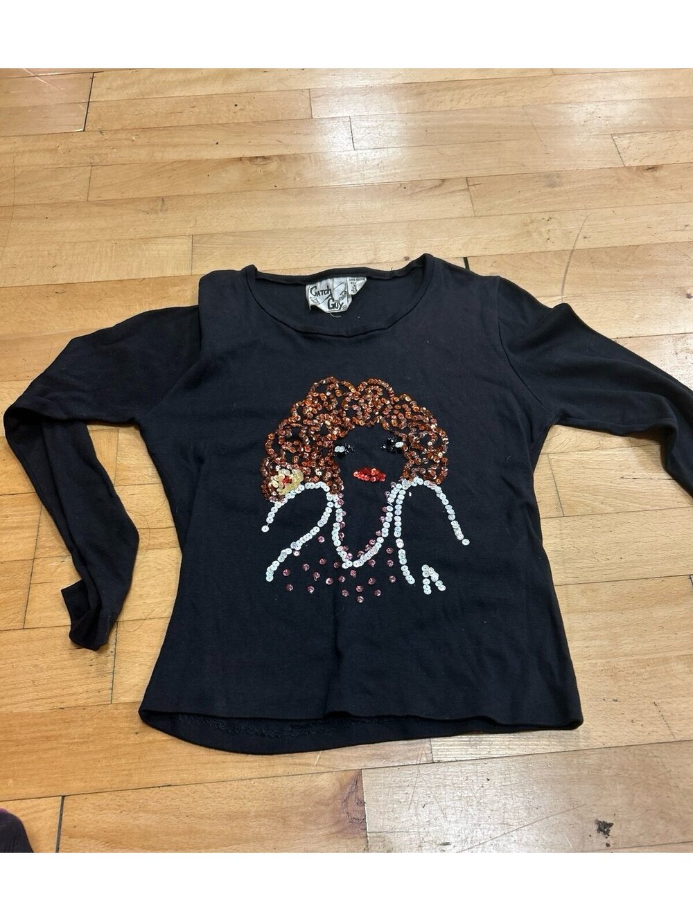 Vintage Catch A Guy Long Sleeve African American Image Shirt